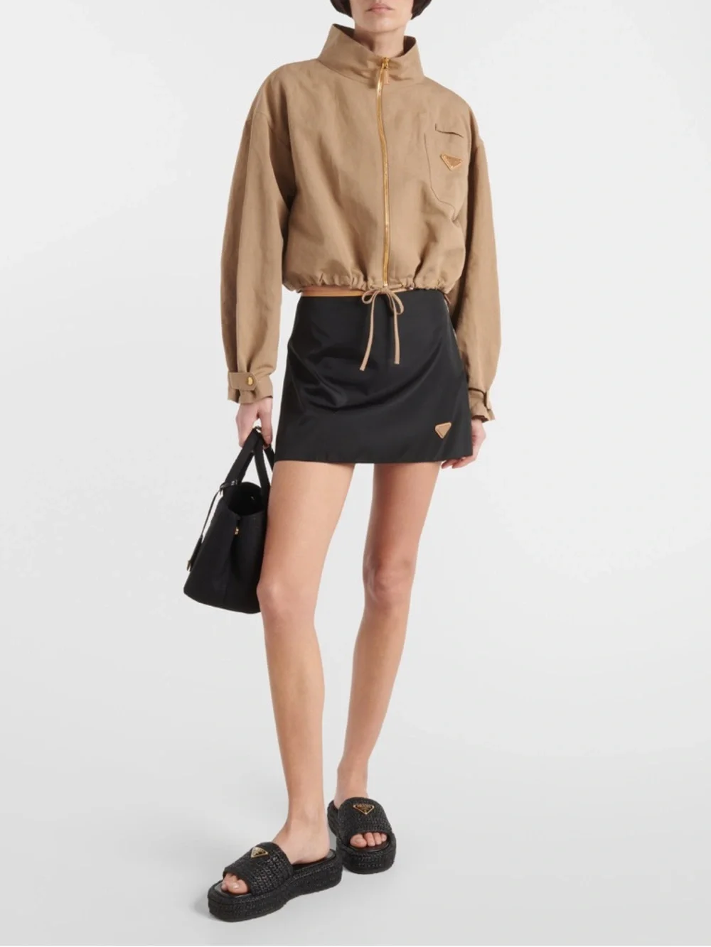 PRADA Logo espadrille slides 36 $1,150 - Picture 2 of 14